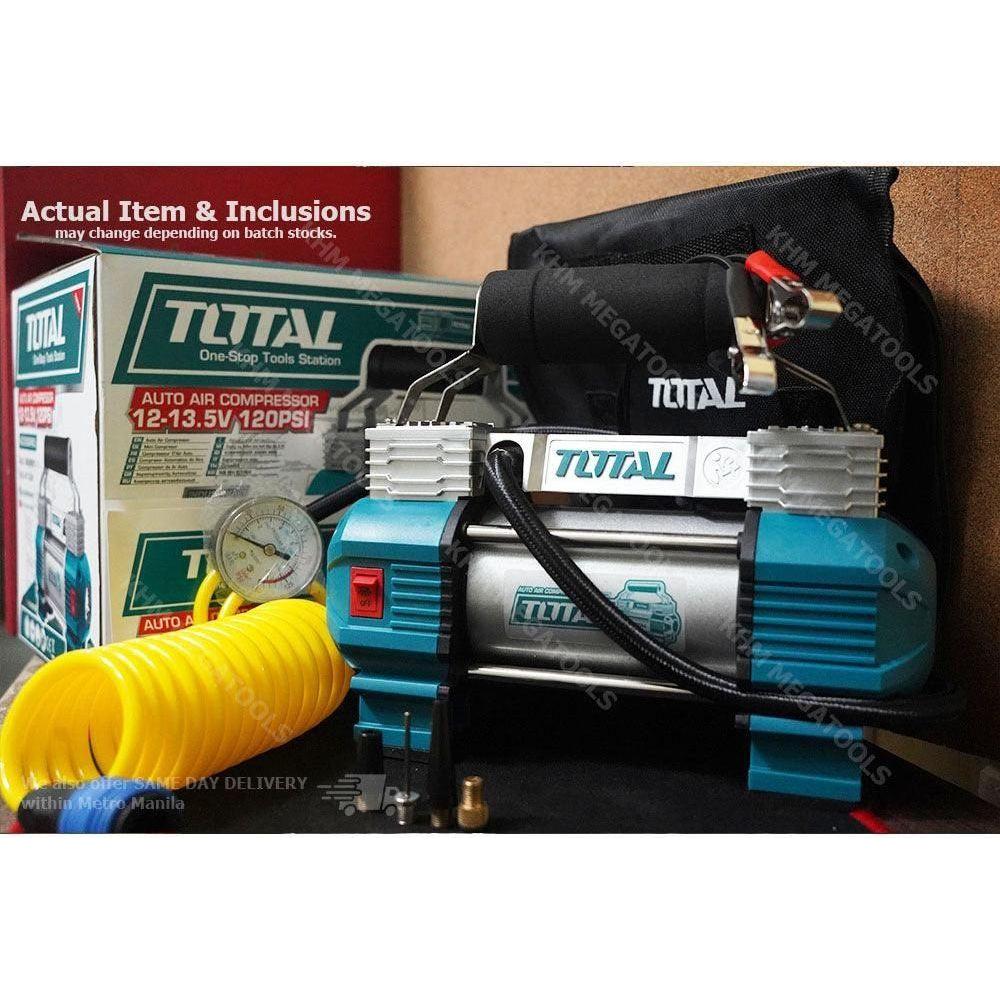Total TTAC2506 12V Cordless Air Compressor with Light - KHM Megatools Corp. Total TTAC2506 12V Cordless Air Compressor with Light - KHM Megatools Corp.